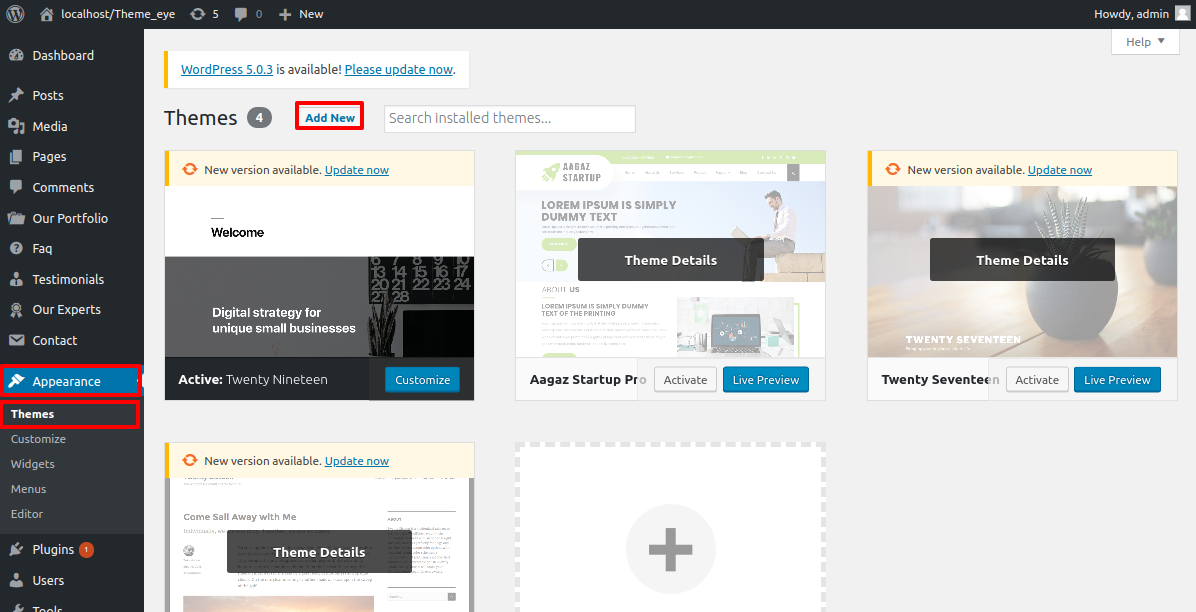 Active Theme
