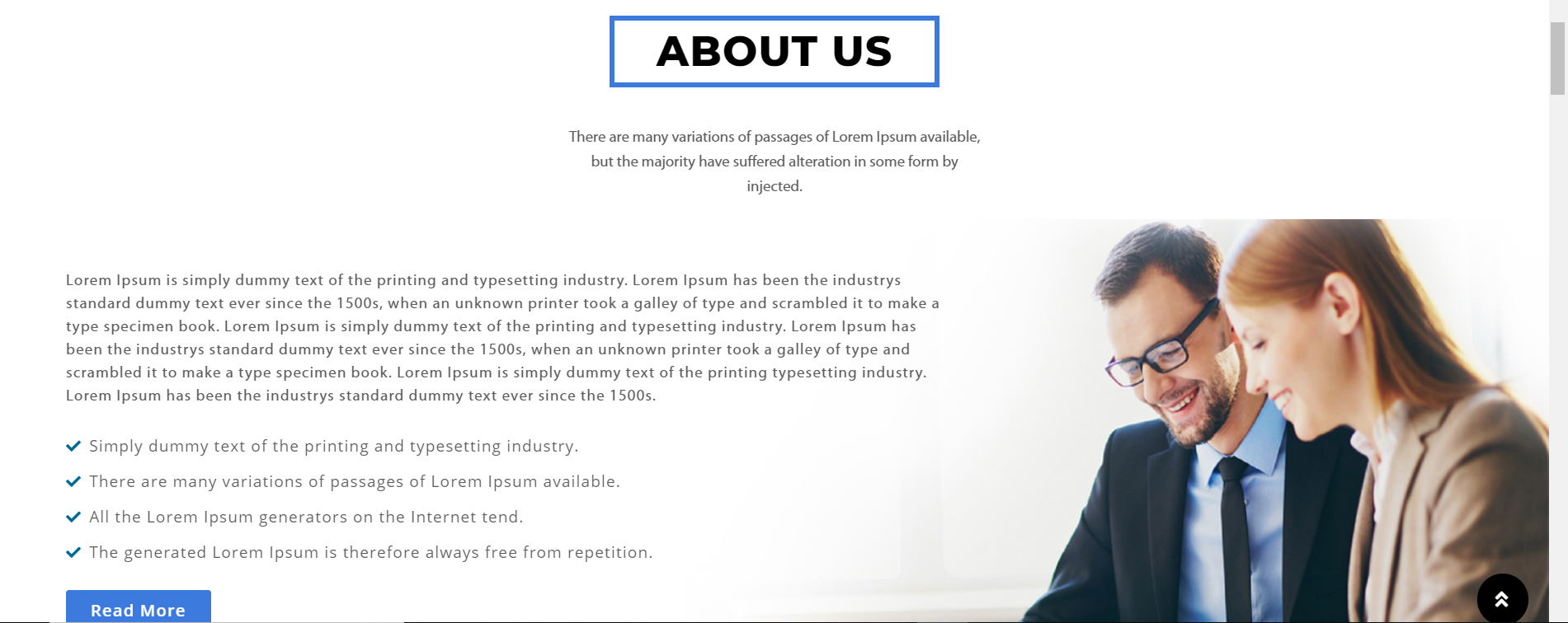 Final display About Work Section