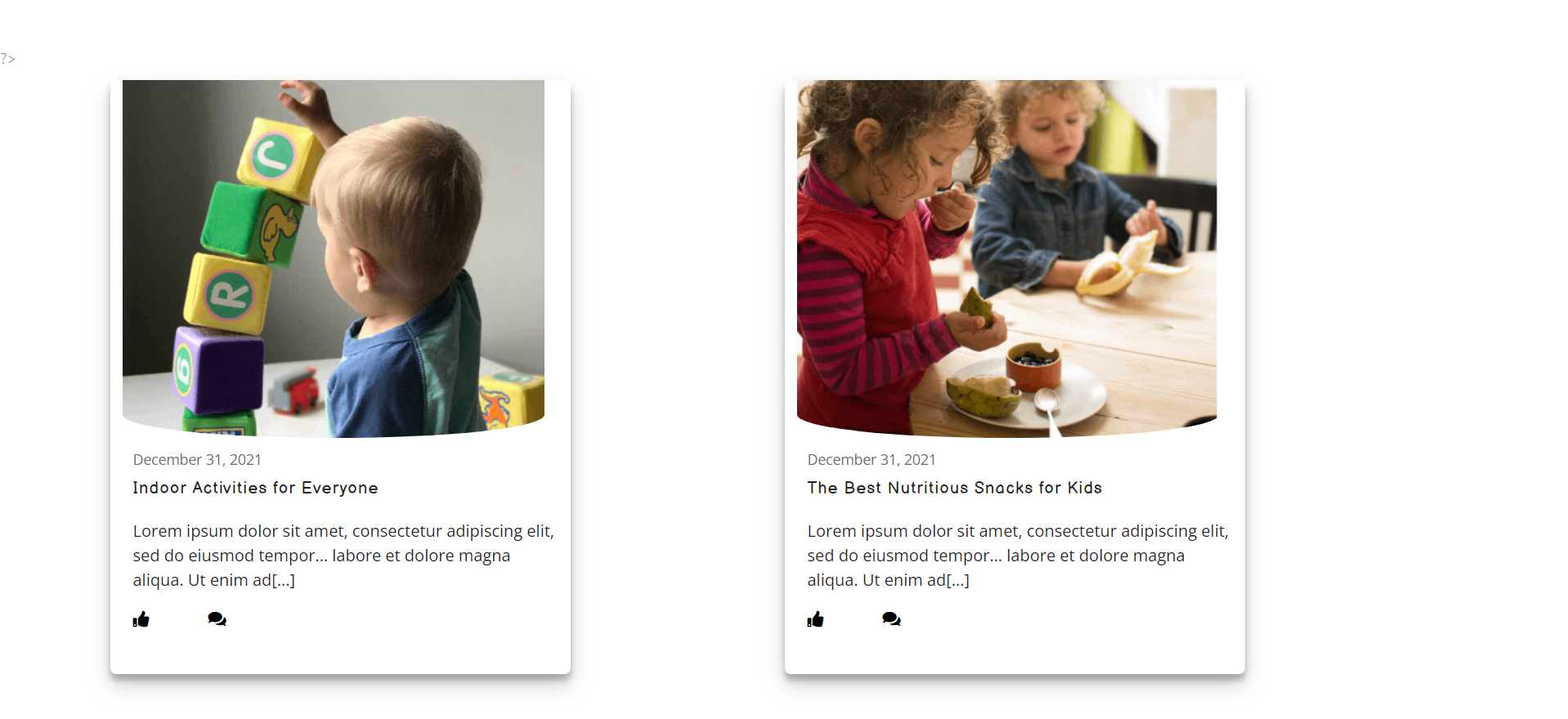 select Blog Full Width template