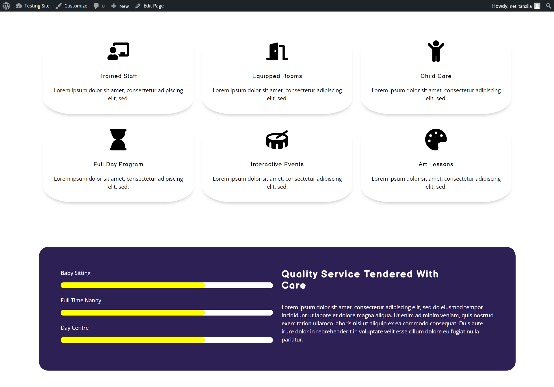 Final display of Brand Section