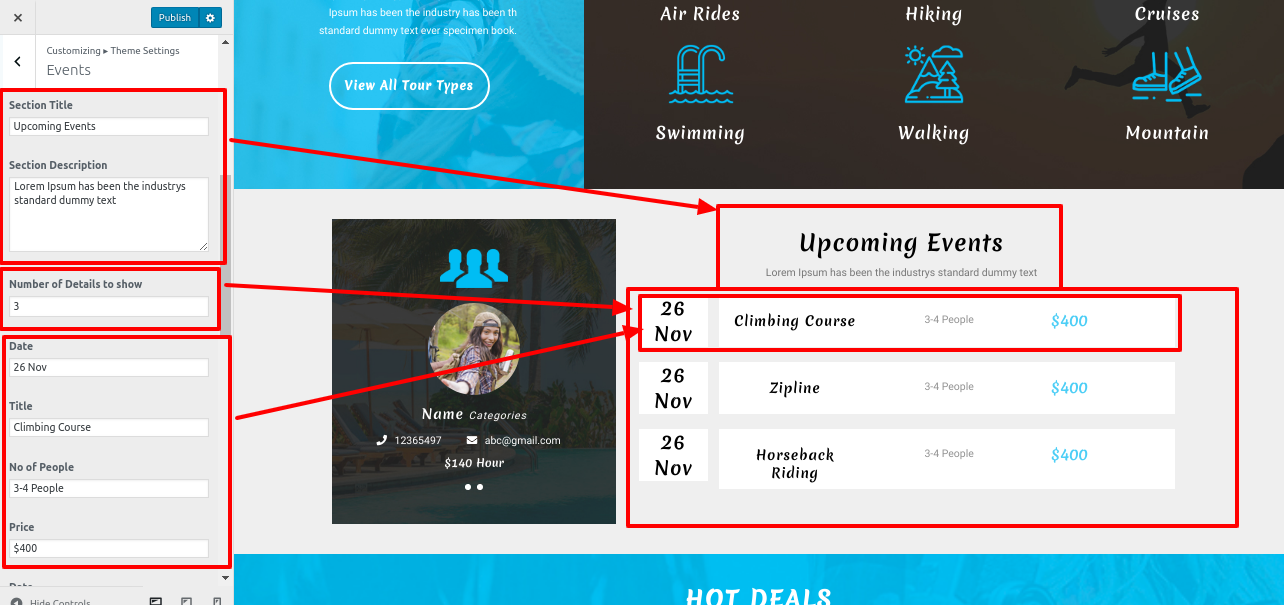 set Blog section