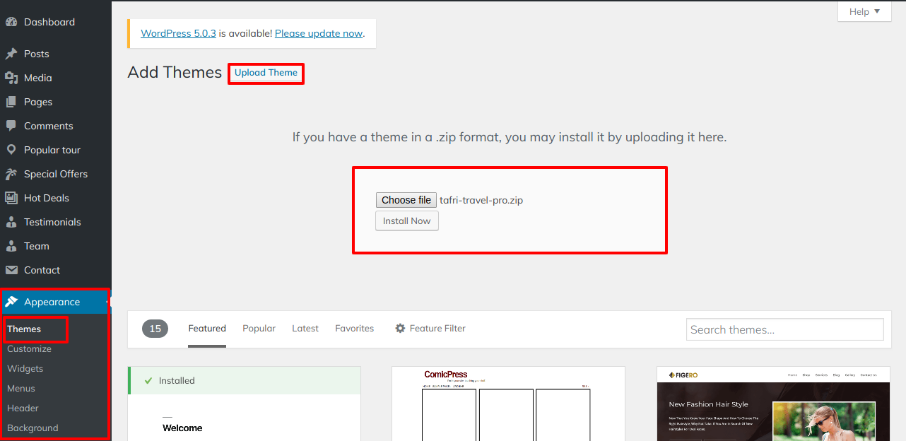 Active Theme