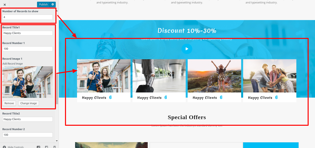 set  Featured Product section