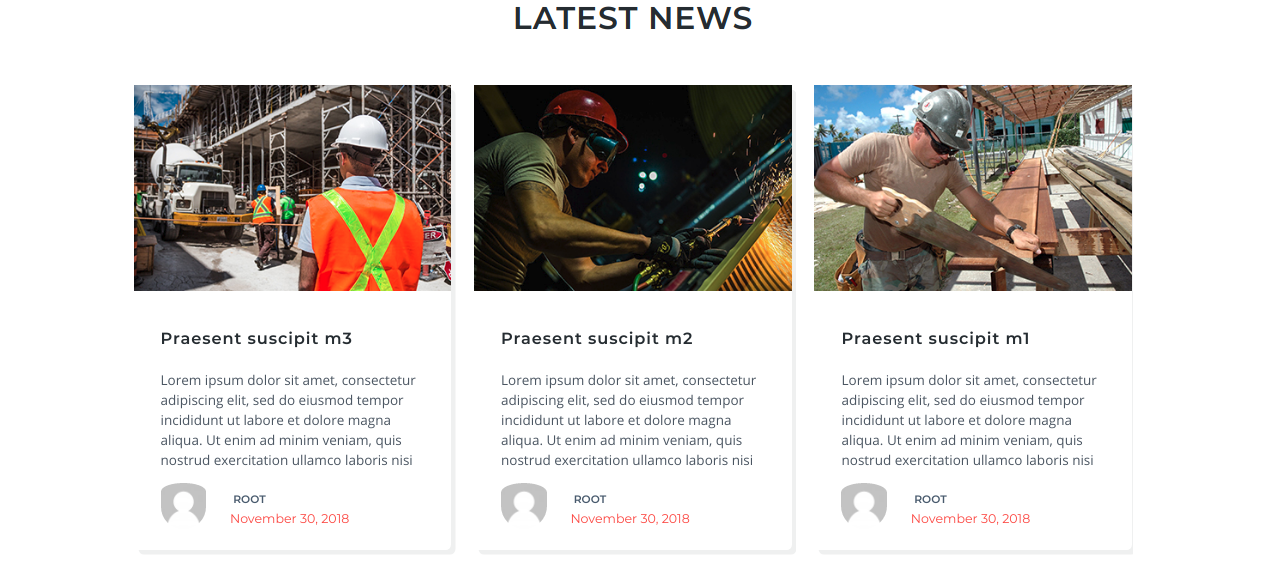 set Blog section