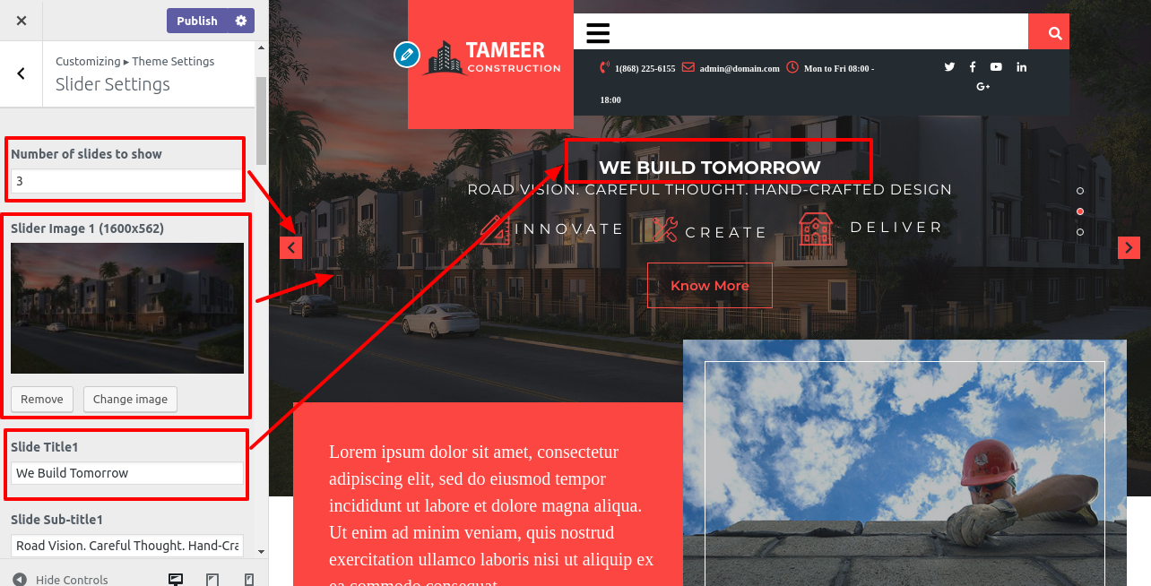 Create New Slider