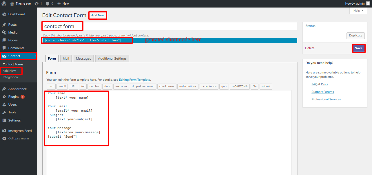 set Newsletter section