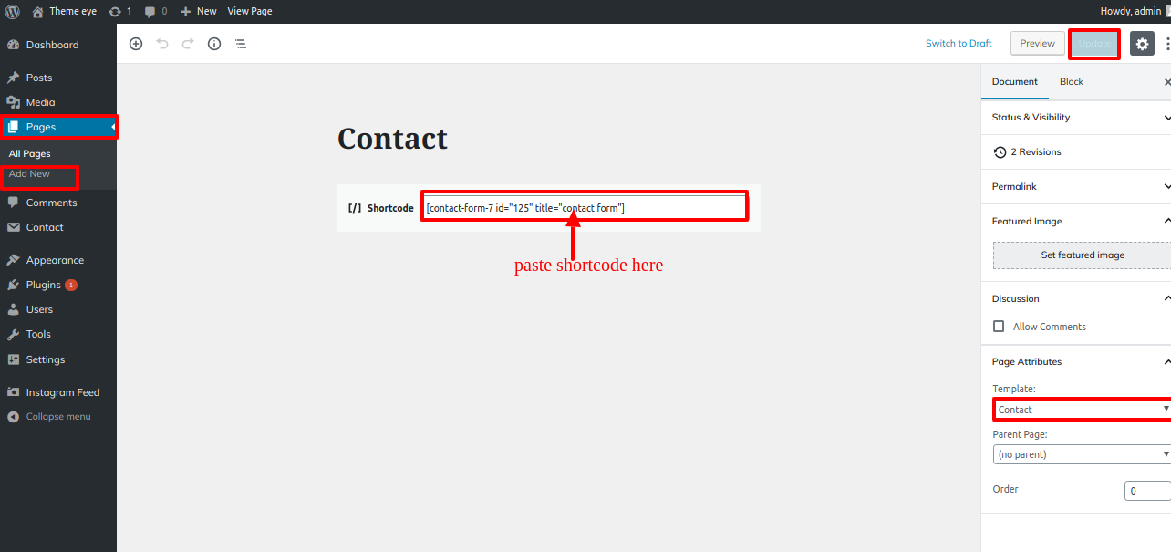 set Newsletter section