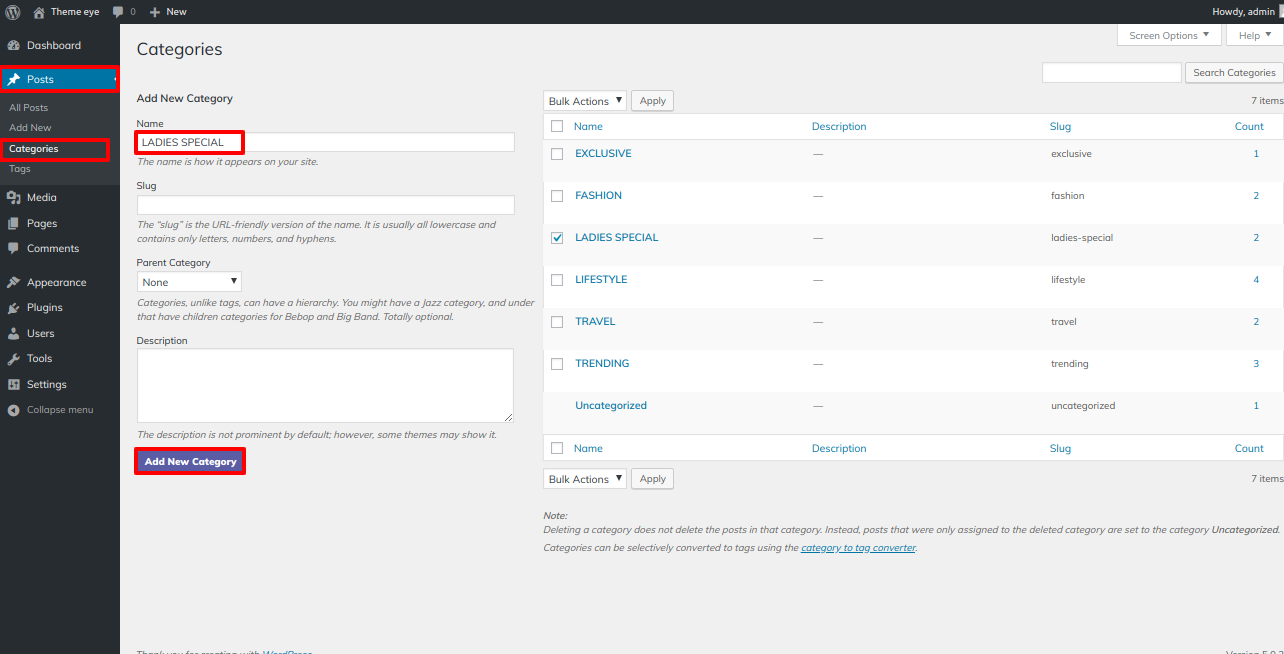 set Product Tab section