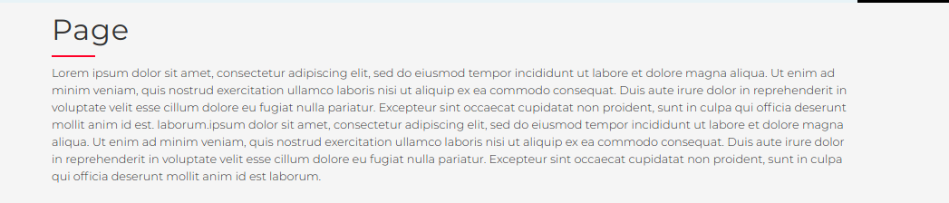 select Full Width Page template