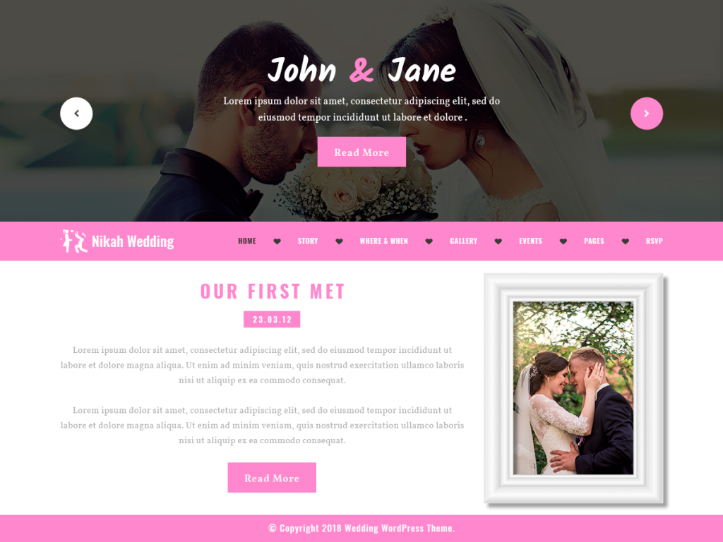 Wedding Website Themes Wordpress Free